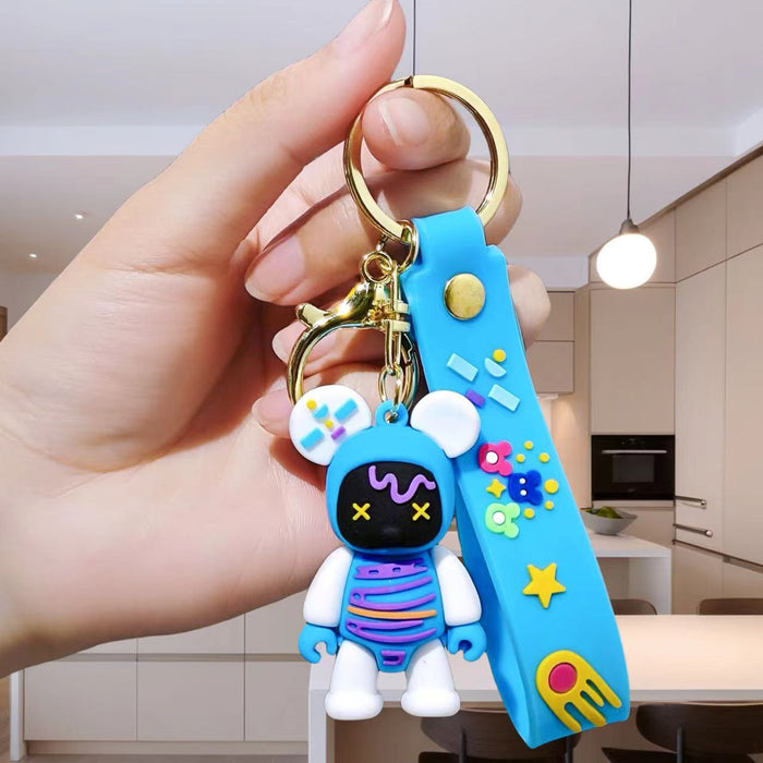 Wholesale Creative keychain cartoon figurine car keychain bag decoration