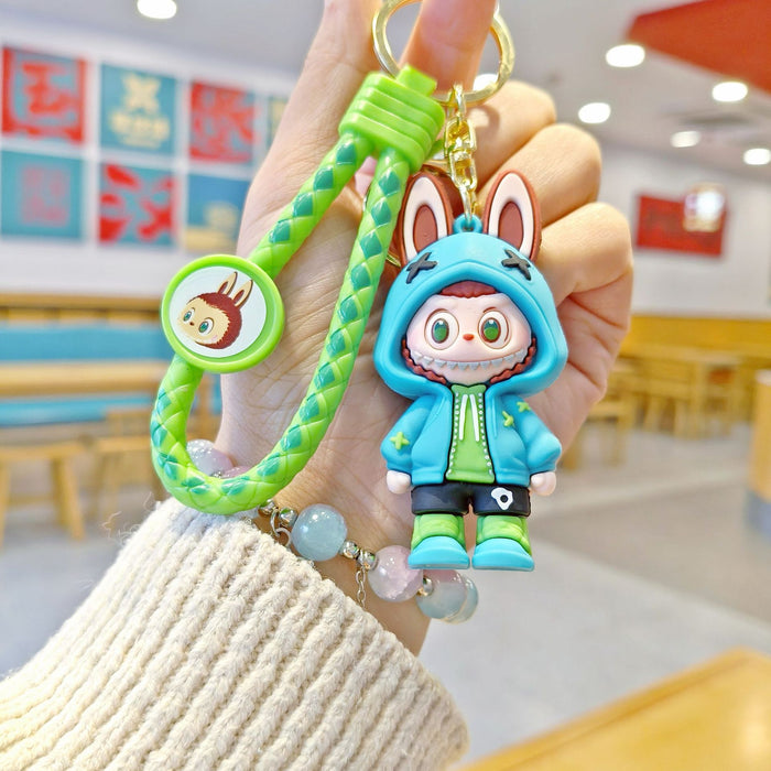 Wholesale cloth key chain cartoon schoolbag pendant car key chain