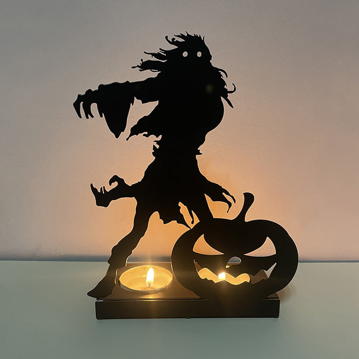 Boldista de calabaza Halloween al por mayor Candelador de hierro Decoración de arte de hierro JDC-OS-YFT003