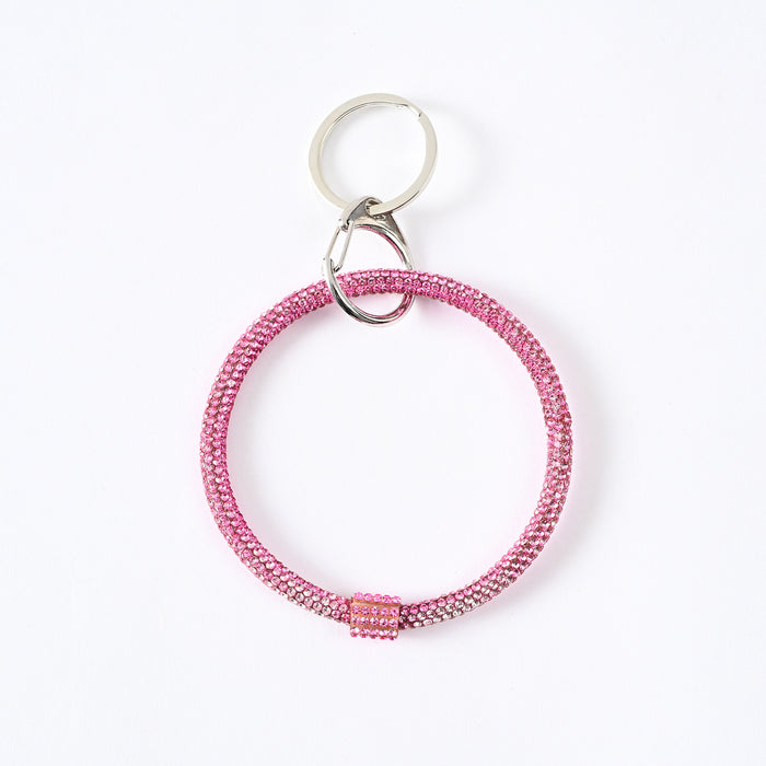 Wholesale rhinestone bracelet keychain fitness sports jewelry keychain