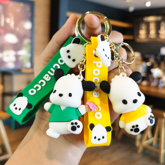 Wholesale Cartoon Silicone Doll Keychain JDC-KC-Tingm290