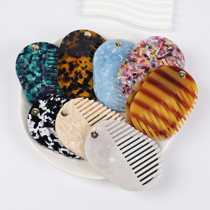 Wholesale Cute Portable Folding Mirror Comb for Girls