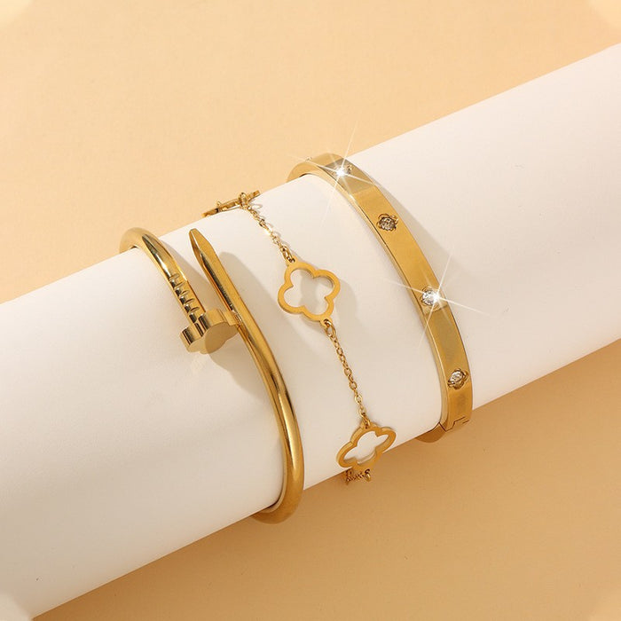 Wholesale Waterproof titanium steel nail bracelet