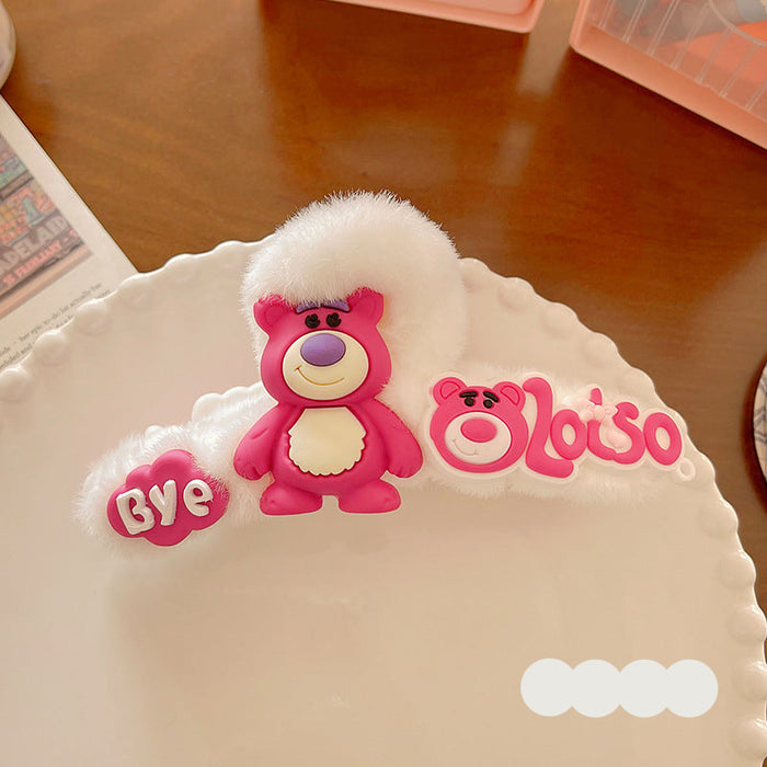 Wholesale Cute cartoon large plush hair clip