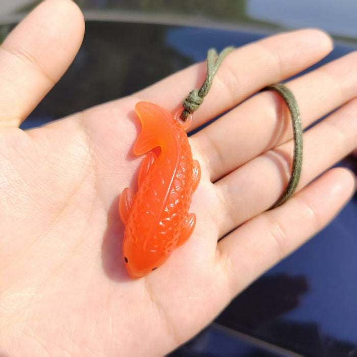 Wholesale Car-mounted color-changing roast duck car pendant