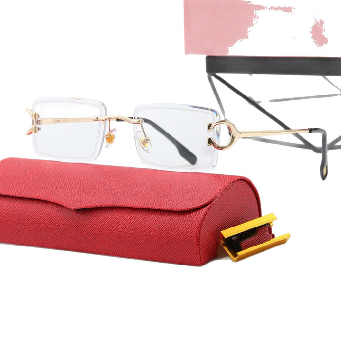 Wholesale New sunglasses with frameless cut edges, trendy sunglasses