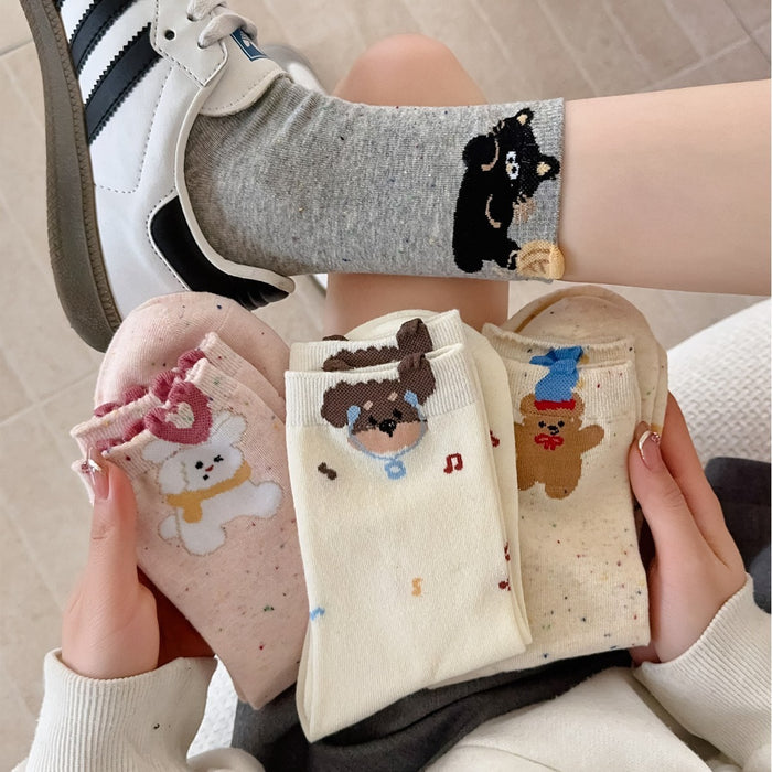 Wholesale Cartoon socks, cute mid tube cotton socks