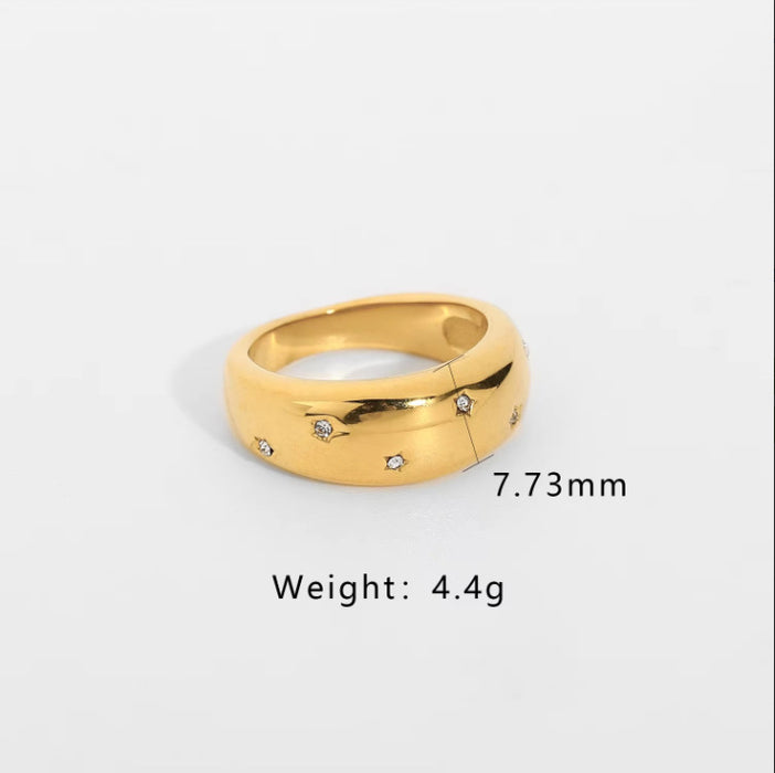 Wholesale Irregular line geometric ring adjustable open ring