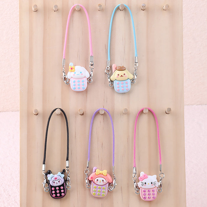 Wholesale Cartoon Mini Mobile Phone Hanging Keychains