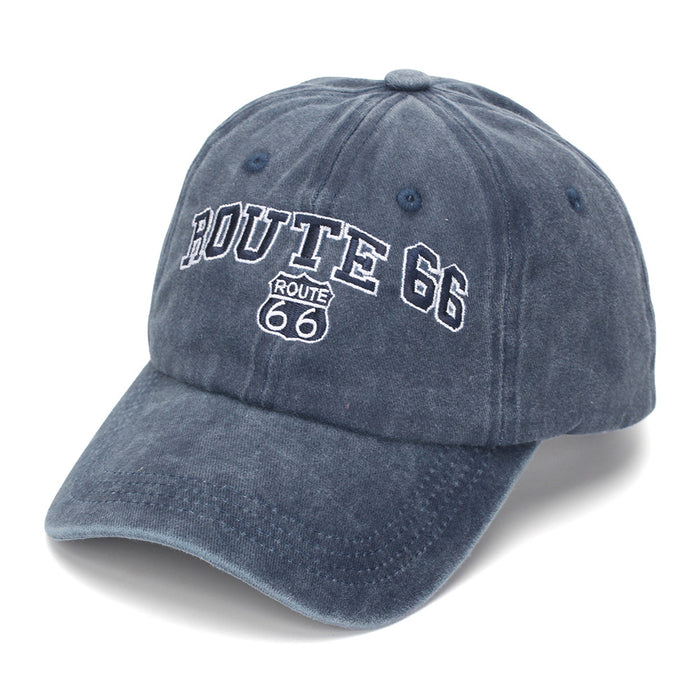 Wholesale Vintage Washed Baseball Cap with English Letter Embroidery - Casual Sun Hat for Outdoor Daily Wear