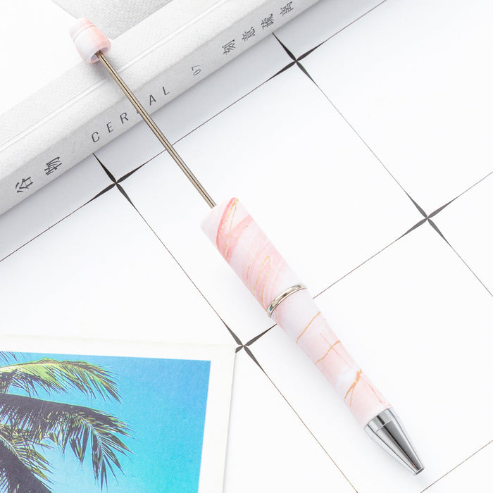 Wholesale Beadable Pens Marbling Print Plastic Pen DIY for Beaded JDC-PN-Huah137
