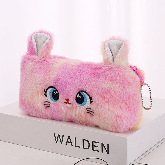 Wholesale Cat Large Capacity Cartoon Creative Simple Stationery Pencil Case JDC-PB-SM001