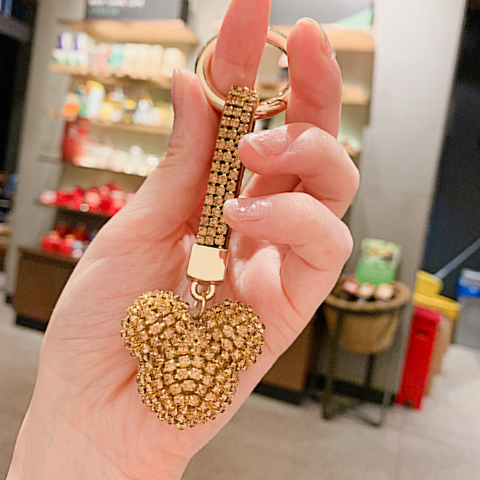 Wholesale Diamond-encrusted Crystal Car Key Ring Pendant Jewelry Pendant