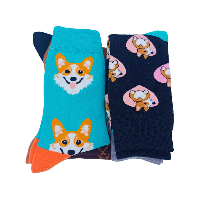 Wholesale Short-legged Corgi Cartoon Small Animal Socks JDC-SK-CG011