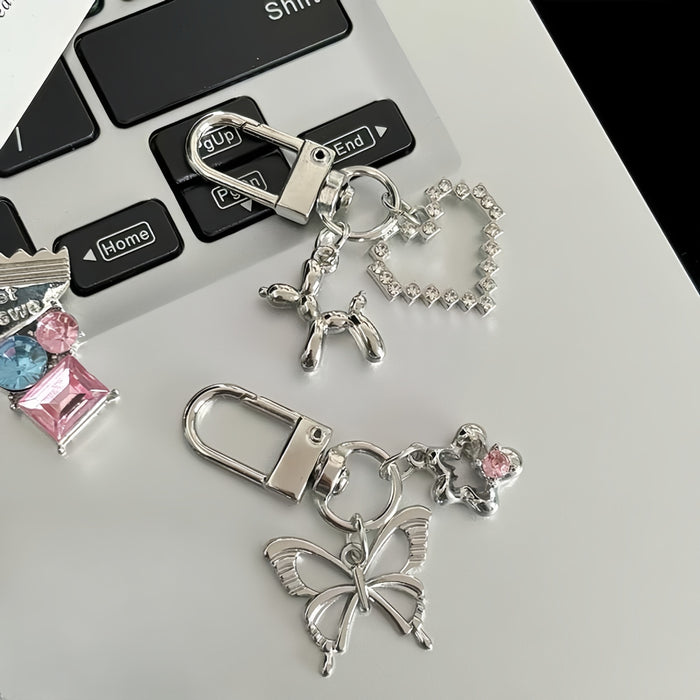 Wholesale Diamond Sweetheart Candy Keychain Sweet Cool Pendant Student Bag Accessories