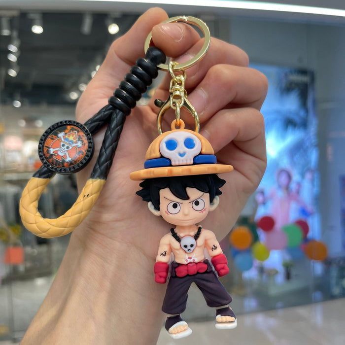 Wholesale Cross border cartoon anime keychain 3D doll car keychain backpack pendant small gift wholesale