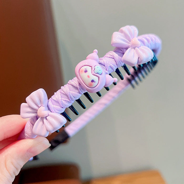 Wholesale Children' s Fringe Hair Artifact Headband Little Girl' s Headwear Cartoon Hair Hoop Baby' s Hair Girl' s Hair Accessories Non-Slip