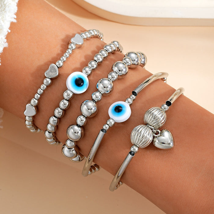 Wholesale CCB round pearl bow bracelet