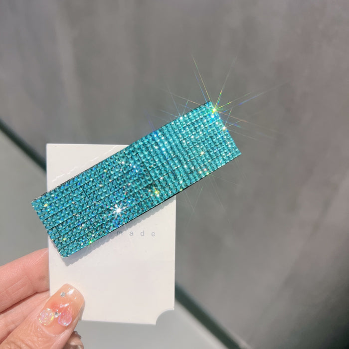 Wholesale rhinestone hairpin with diamond side clip bangs accessories headdress