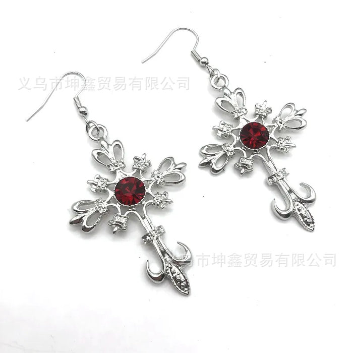 Wholesale Cross crystal earring style fashion accessory earring