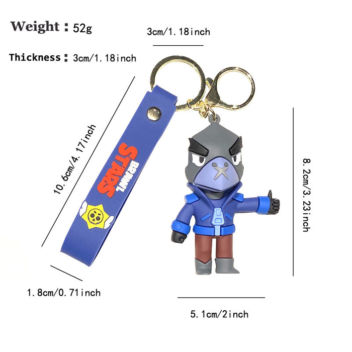 Wholesale  cartoon pvc doll car key chain Cute Keychain