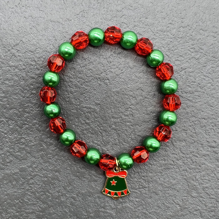 Wholesale Christmas Bracelets for the Elderly,  Christmas Decorations,  Snowflake Bells,  Elk Bracelets,  Elastic Bracelets