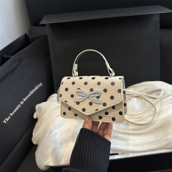 Wholesale Black Pu Bow Design Small Crossbody Bag Fashion Accessory