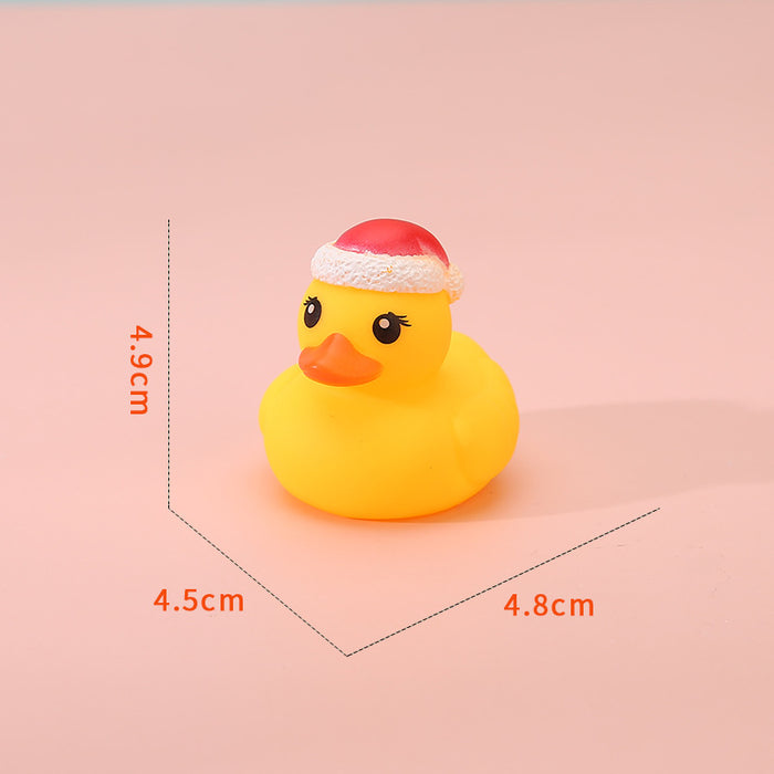 Wholesale Christmas Antlers Small Yellow Duck