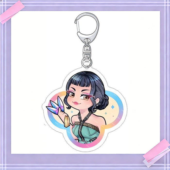 Wholesale 10pcs/set K-POP anime merchandise acrylic keychains and pendants