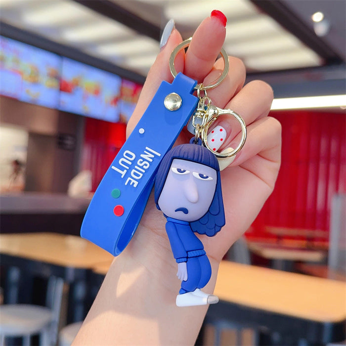 Wholesale cartoon key chain pendant personality creative soft rubber animation small gift