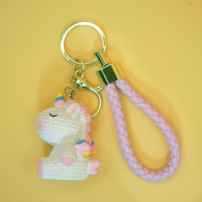 Wholesale Key pendant, keychain, resin couple, cute keychain, high-end niche pendant