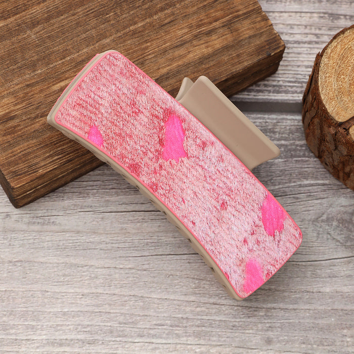 Wholesale Western Style Cactus Feather Sunflower Leather Shark Clip Women' s Hairpin