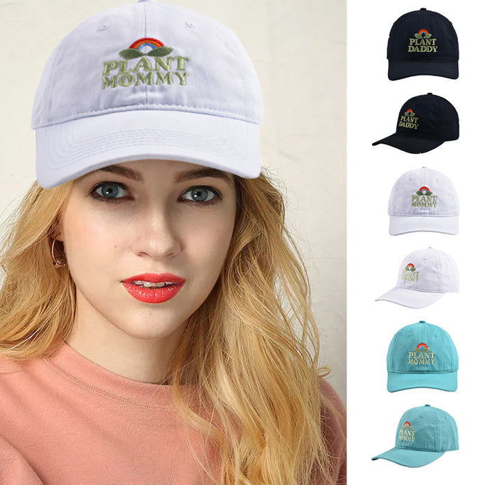 Wholesale Cotton Plant Dad and Mom Embroidered Baseball Cap JDC-FH-WenR035