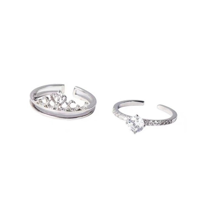 Wholesale Crown Ring Beauty Ring Niche Design Personality Ring