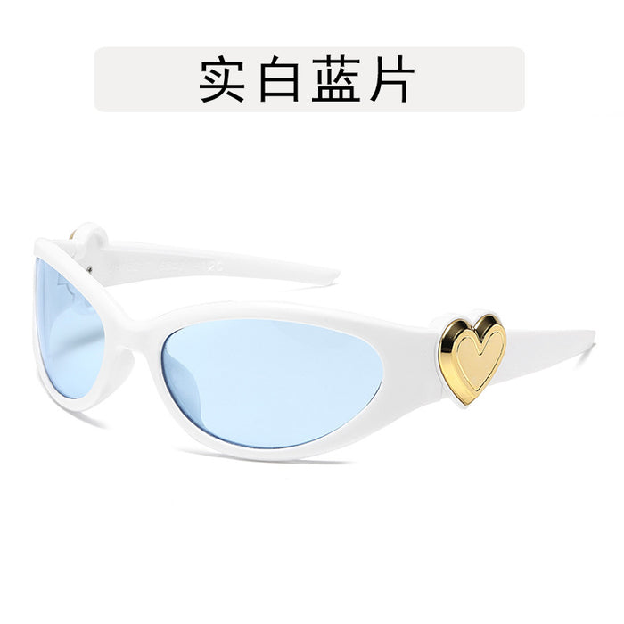 Wholesale Love Sunglasses Millennium Style Peach Heart Spicy Girl Glasses Sunglasses
