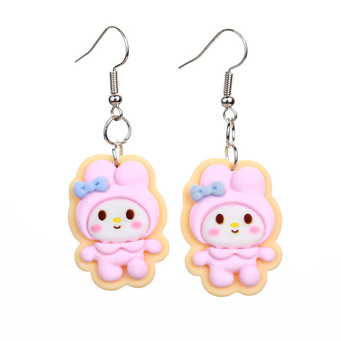 Wholesale Earrings Resin Fun Cute Cartoon (S) JDC-ES-niqing006