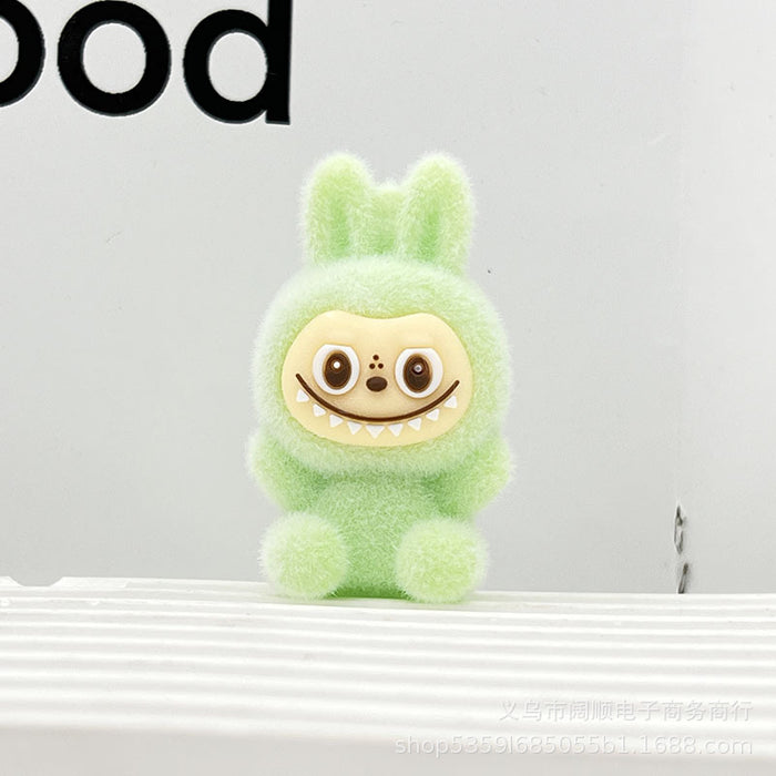 Wholesale Flocked Sitting Plush Little Sheep Keychain Pendant Plush Little Sheep Accessory Clog Doll Accessory