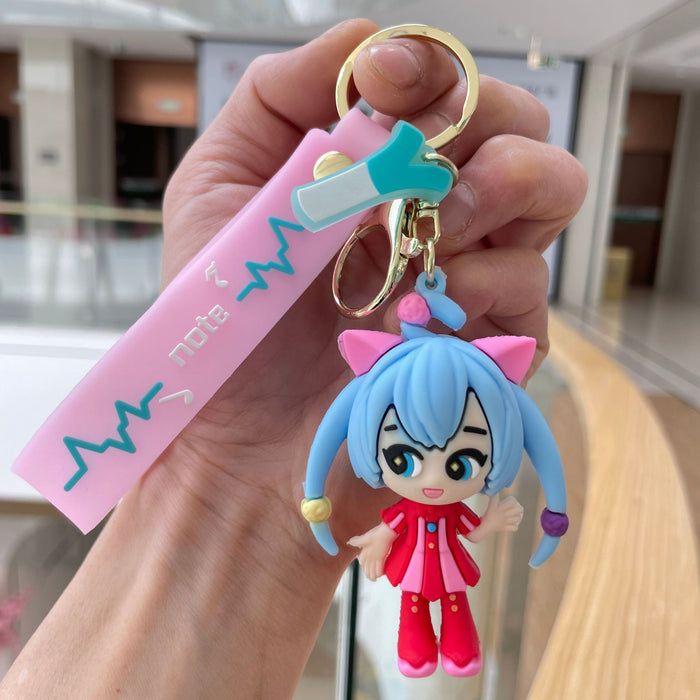 Wholesale Keychain cartoon pendant backpack ornament cute doll car keychain