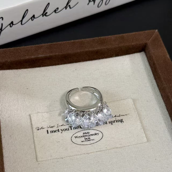 Wholesale Five-Pointed Star Zircon Ring