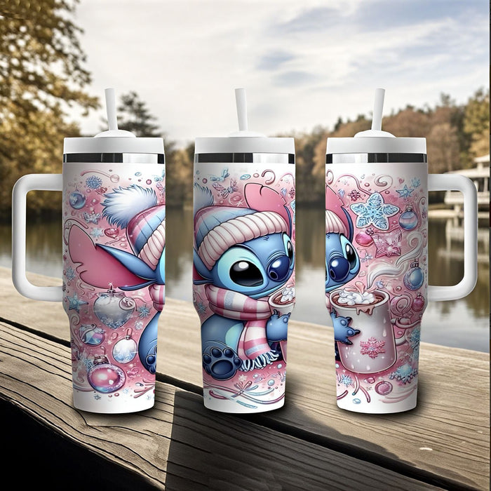 Wholesale Tumbler Cute Cartoon Pattern 40OZ Stainless Steel Car Ice Bullies Cup