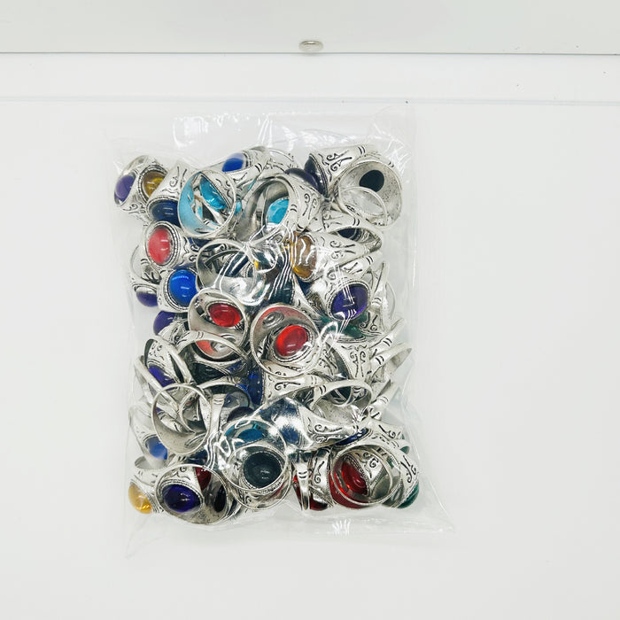 Wholesale Imitation gemstone men' s ring jewelry box vintage jewelry