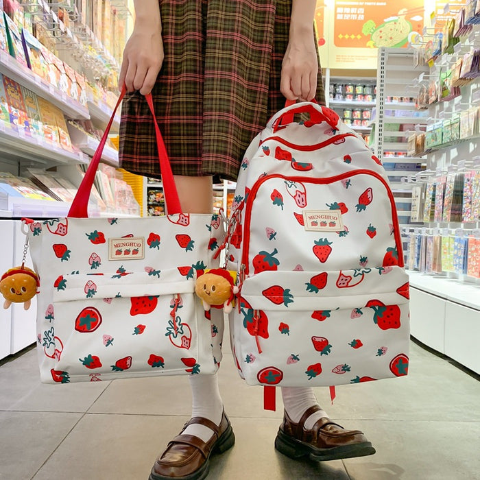 Wholesale Graffiti printed bear student schoolbag