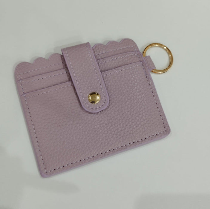 Wholesale PU Leather Card Holder Keychain JDC-KC-JinHan001