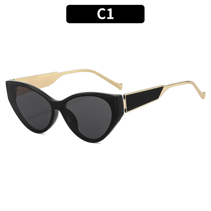 Wholesale Retro Cat Eye Ring Shape Sunglasses UV400 Protection Trendy Accessory