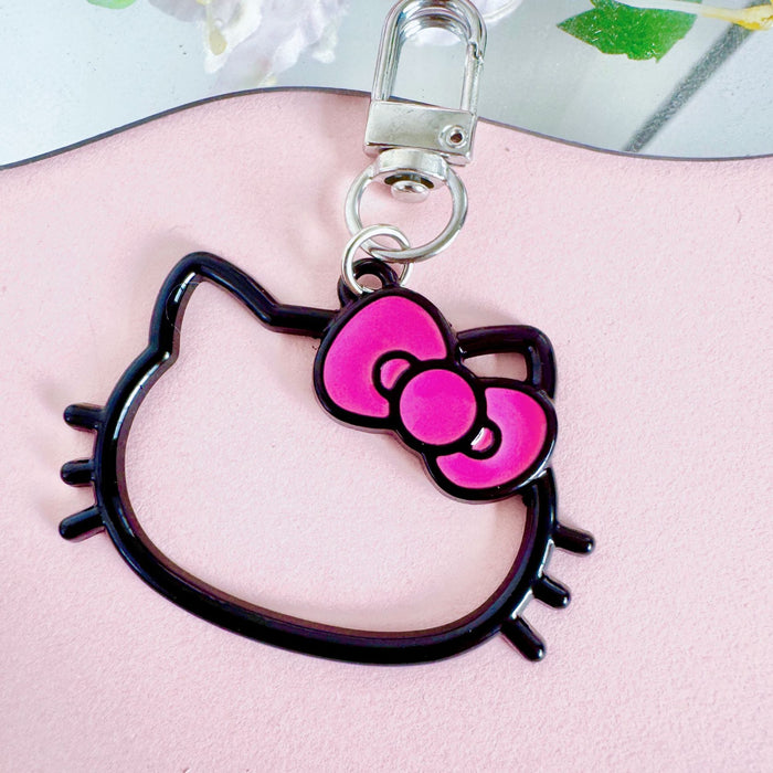 Wholesale New Creative Hollow out Alloy Key Pendant Decoration Cute Cartoon Bag Decoration Accessories Hanging Accessories Wholesale