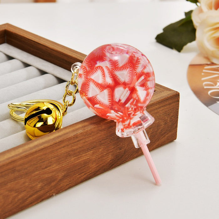 Wholesale Liquid Glitter Bottle &  Lollipop Acrylic Oil-Filled Keychain