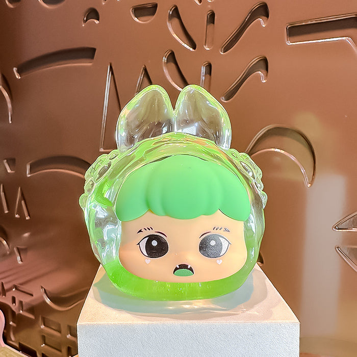 Wholesale rabbit liquid burst luminous ornaments cute healing girls gift