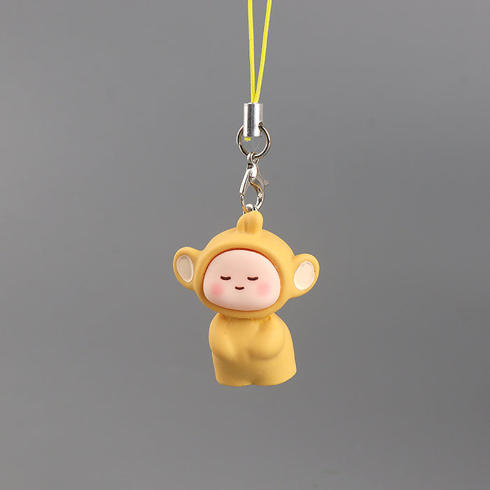 Wholesale Cute phone charm 3D resin keychain bag accessory