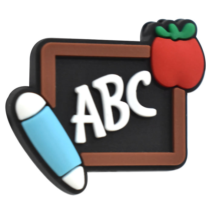 Wholesale School Season Beaded English Letter Series pvc Soft Rubber Beads Ballpoint Pen Beaded Bracelet Mobile Phone Chain