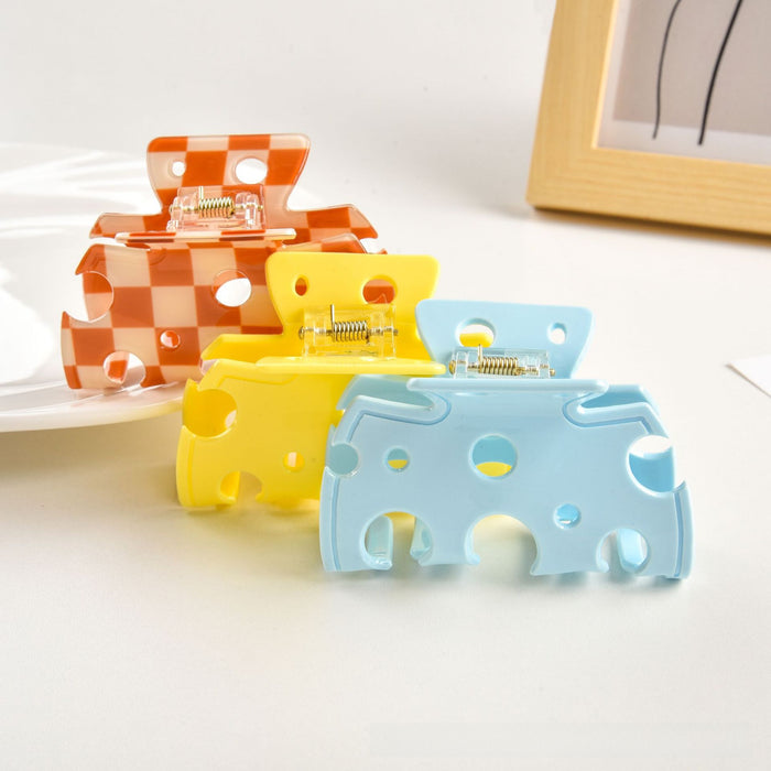 Wholesale  cheese hair grip  cartoon hair accessories hair clip top clip hollow shark clip hair accessories